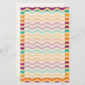 Hintergrund mit Streifen in Retro 2 Briefpapier (Vorne/Hinten)