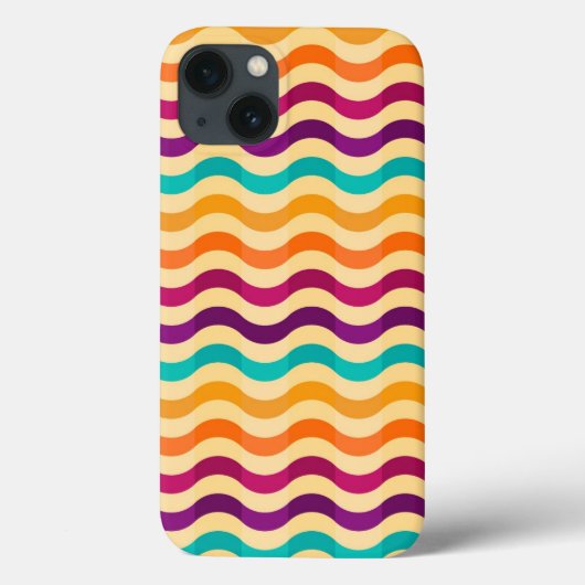 Hintergrund mit Streifen in Retro 2 Case-Mate iPhone Hülle (Rückseite)