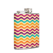 Hintergrund mit Streifen in Retro 2 Flachmann (Rechts)