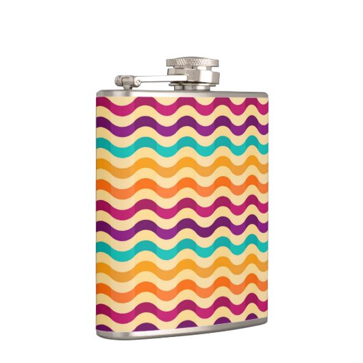 Hintergrund mit Streifen in Retro 2 Flachmann (Rechts)