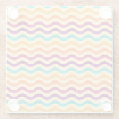 Hintergrund mit Streifen in Retro 2 Glasuntersetzer (Rückseite)