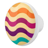 Hintergrund mit Streifen in Retro 2 Keramikknauf (Rechts)