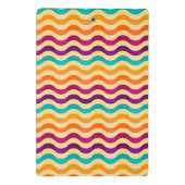 Hintergrund mit Streifen in Retro 2 Mini Klemmbrett (Rückseite)