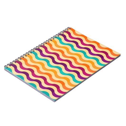 Hintergrund mit Streifen in Retro 2 Notizblock (Linke Seite)