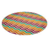 Hintergrund mit Streifen in Retro 2 Schneidebrett (Ecke)