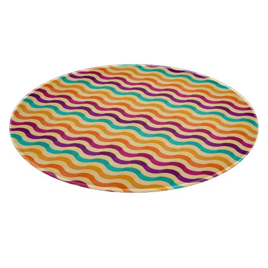 Hintergrund mit Streifen in Retro 2 Schneidebrett (Ecke)