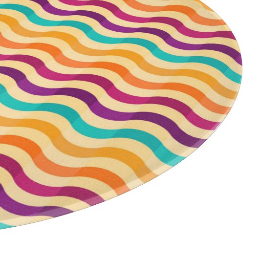 Hintergrund mit Streifen in Retro 2 Schneidebrett (Ecke)