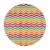 Hintergrund mit Streifen in Retro 2 Schneidebrett (Vorderseite)