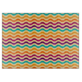 Hintergrund mit Streifen in Retro 2 Schneidebrett (Vorderseite)