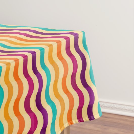 Hintergrund mit Streifen in Retro 2 Tischdecke (Beispiel)