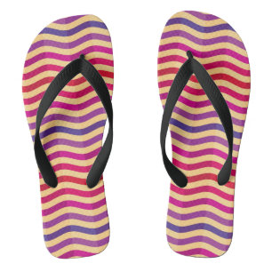 Hintergrund mit Streifen in Retro 3 Badesandalen
