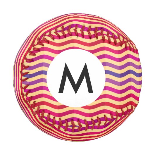 Hintergrund mit Streifen in Retro 3 Baseball (Vorderseite Links)