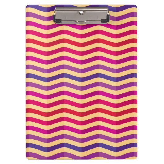 Hintergrund mit Streifen in Retro 3 Klemmbrett (Vorderseite)