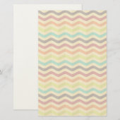 Hintergrund mit Streifen in Retro 4 Briefpapier (Vorne/Hinten)