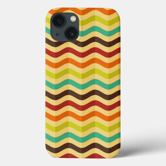 Hintergrund mit Streifen in Retro 4 Case-Mate iPhone Hülle (Rückseite)