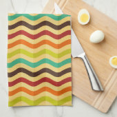 Hintergrund mit Streifen in Retro 4 Handtuch (Viertel Falte)