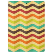 Hintergrund mit Streifen in Retro 4 Klemmbrett (Rückseite)