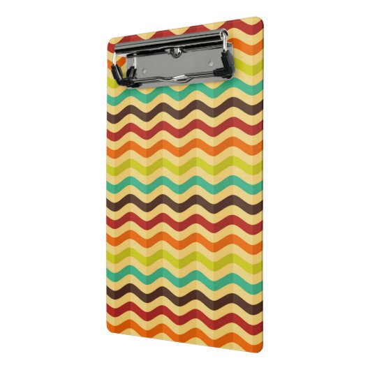 Hintergrund mit Streifen in Retro 4 Mini Klemmbrett (Gewinkelt2)