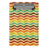 Hintergrund mit Streifen in Retro 4 Mini Klemmbrett (Vorderseite)