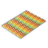 Hintergrund mit Streifen in Retro 4 Notizblock (Linke Seite)