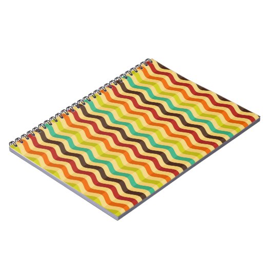 Hintergrund mit Streifen in Retro 4 Notizblock (Linke Seite)