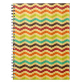 Hintergrund mit Streifen in Retro 4 Notizblock (Vorderseite)