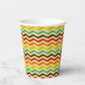 Hintergrund mit Streifen in Retro 4 Pappbecher (Rückseite)