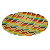 Hintergrund mit Streifen in Retro 4 Schneidebrett (Ecke)