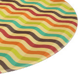 Hintergrund mit Streifen in Retro 4 Schneidebrett (Ecke)