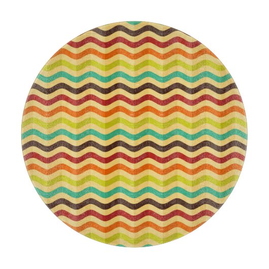 Hintergrund mit Streifen in Retro 4 Schneidebrett (Vorderseite)