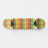 Hintergrund mit Streifen in Retro 4 Skateboard (Horizontal)