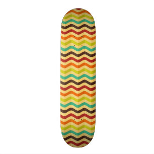 Hintergrund mit Streifen in Retro 4 Skateboard