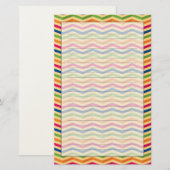 Hintergrund mit Streifen in Retro Briefpapier (Vorne/Hinten)