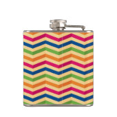 Hintergrund mit Streifen in Retro Flachmann (Rückseite)