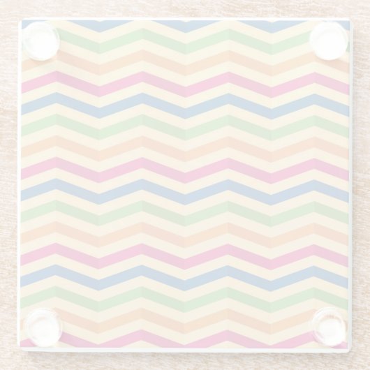 Hintergrund mit Streifen in Retro Glasuntersetzer (Rückseite)