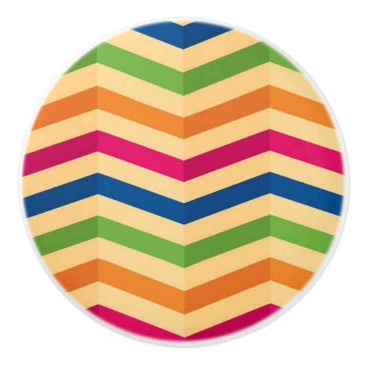 Hintergrund mit Streifen in Retro Keramikknauf (Vorderseite)