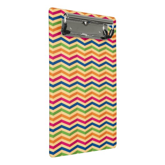 Hintergrund mit Streifen in Retro Mini Klemmbrett (Schrägansicht)