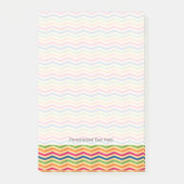 Hintergrund mit Streifen in Retro Post-it Klebezettel (Vorderseite)