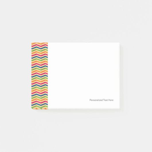 Hintergrund mit Streifen in Retro Post-it Klebezettel (Vorderseite)