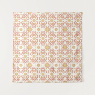 Hintergrund mit Vintage-Blumen. Nahtloses Blumenmu Wandteppich