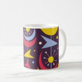 Hintergrund Mitte des Jahrhunderts moderne Vintage Kaffeetasse (VorderseiteRechts)