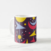 Hintergrund Mitte des Jahrhunderts moderne Vintage Kaffeetasse (Vorderseite Links)