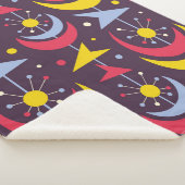 Hintergrund Mitte des Jahrhunderts moderne Vintage Sherpadecke (3/4)