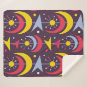 Hintergrund Mitte des Jahrhunderts moderne Vintage Sherpadecke (Vorderseite (Horizontal))