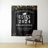 Hintergrund moderner Abschluss Class Year-Glückwün Wandteppich (Beispiel)
