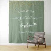 Hintergrund moderner Script Graduation Party | Abs Wandteppich (Beispiel)