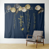 Hintergrund moderner Script Graduation Party | Abs Wandteppich (Beispiel (Horizontal))