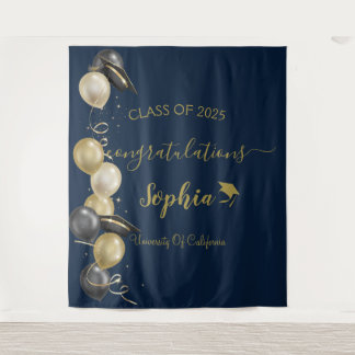 Hintergrund moderner Script Graduation Party | Abs Wandteppich