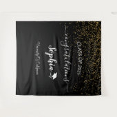 Hintergrund moderner Script Graduation Party | Abs Wandteppich (Vorderseite (Horizontal))