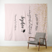 Hintergrund moderner Script Graduation Party | Abs Wandteppich (Beispiel (Horizontal))